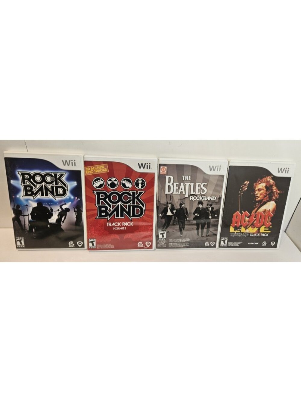 Rock Band, Track Pack , Beatles , AC/DC Live Track Packs Wii Complete Tested Lot